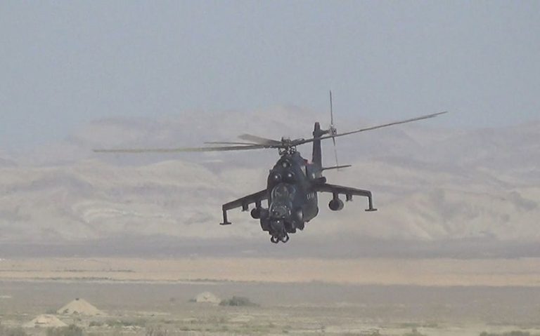 Helikopterlərimiz təlim uçuşları keçirdi+VİDEO