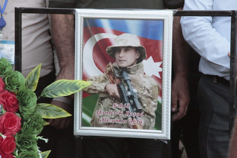 Şəhid Rəşad Qənbərli uğrunda döyüşdüyü torpağa tapşırıldı-FOTOLAR