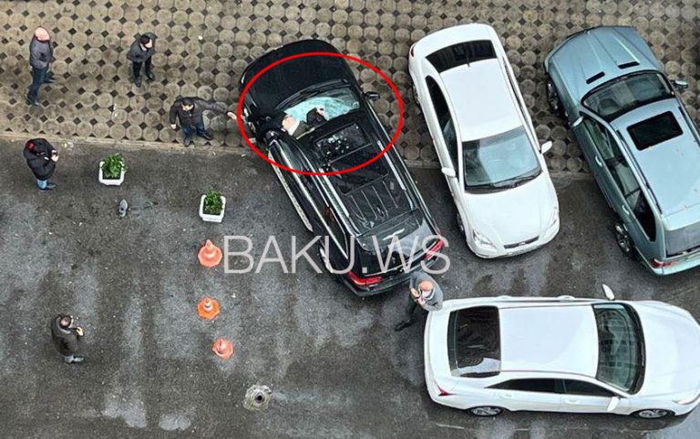 Bakıda gənc oğlan 15-ci mərtəbədən maşının üstünə düşdü – FOTO