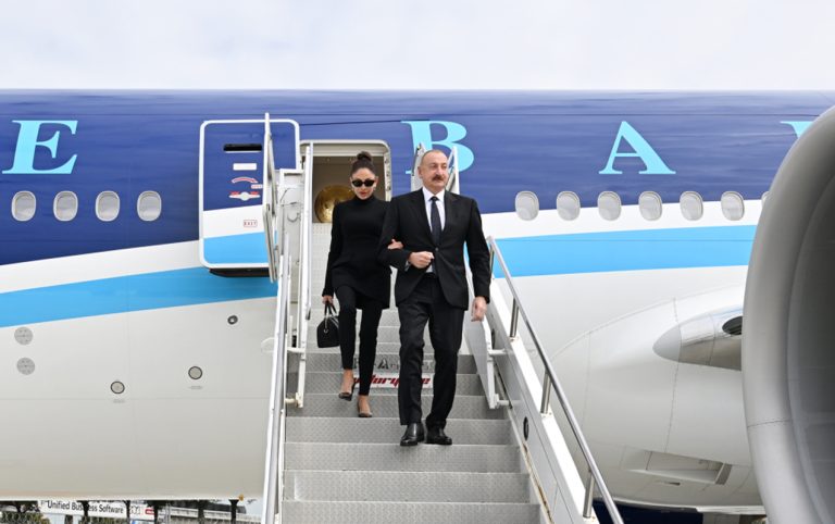 Prezident ABŞ səfərindən video paylaşdı