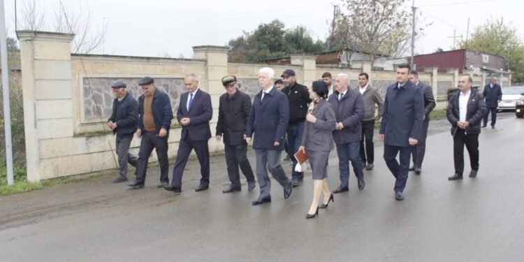 Rafiq Cəlilov Muğan və Kazımabad kəndində aparılan abadlıq işləri ilə tanış oldu – FOTOLAR