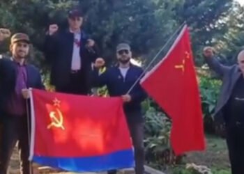 Bakıda SSRİ bayrağı qaldıranlar həbs edildi – FOTO