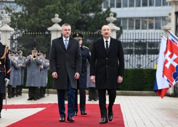 İlham Əliyev Bratislavada belə qarşılandı – FOTOLAR