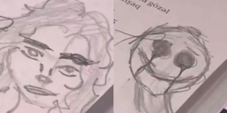 “Cin-şeytan görüntülərinə baxırmış” – 13 yaşlı qızın dəftərinə çəkdikləri – VİDEO