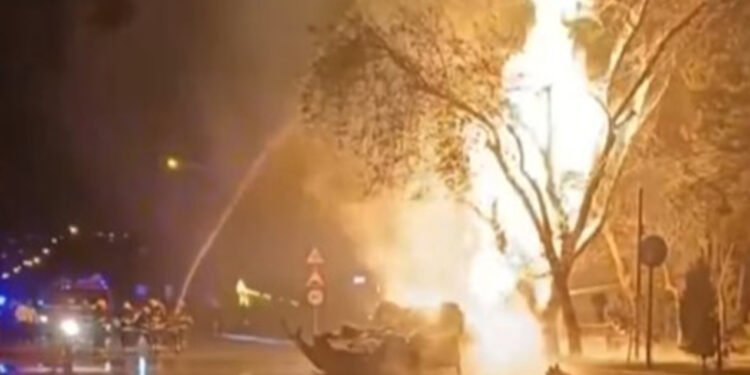 Qaz borsunun zədələndiyi qəza belə baş verib - VİDEO