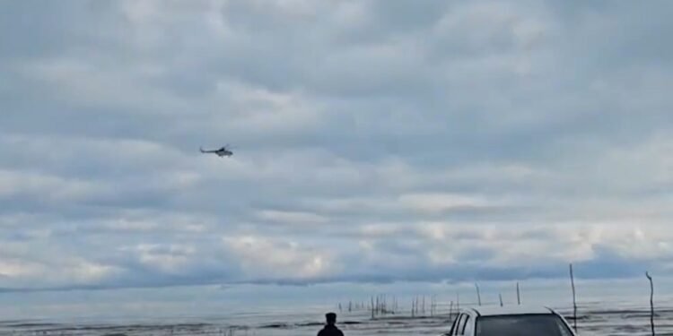 Astarada itkin balıqçıların axtarışlarına helikopterlər cəlb olundu - VİDEO