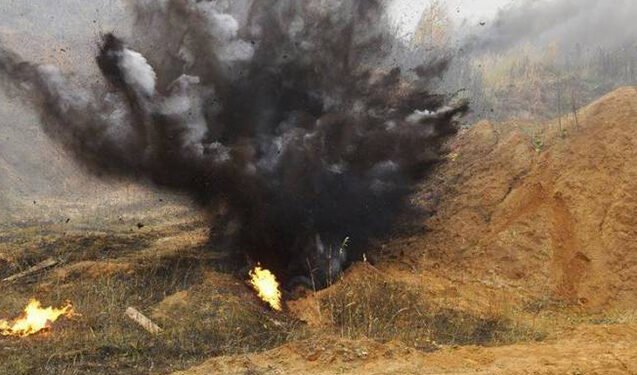 Ağdamda sahədə işləyən traktorçu minaya düşdü