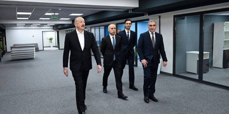 İlham Əliyev Xankəndidə açılışda - FOTOLAR