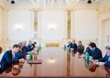 Prezident Birləşmiş Krallığın müdafiə üzrə dövlət nazirini qəbul etdi – FOTOLAR