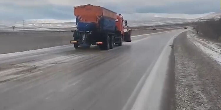 Bakı-Şamaxı yolunda avtomobillərin hərəkəti məhdudlaşdırıldı - VİDEO