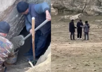 Bakıda tarixi abidələrdə qızıl axtaran dəstə üzvləri ələ keçdilər - VİDEO