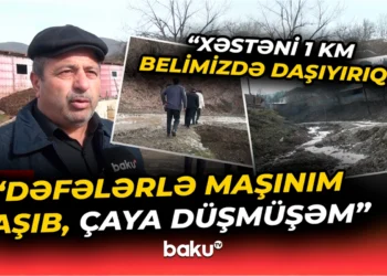 Həyatı iflic olan Quba sakinlərinin şikayəti: "Dəfələrlə maşınım aşıb, çaya düşmüşəm"