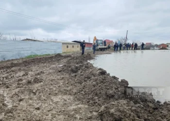 Cəlilabadda Uzuntəpə su anbarında subasma təhlükəsi yarandı - FOTOLAR