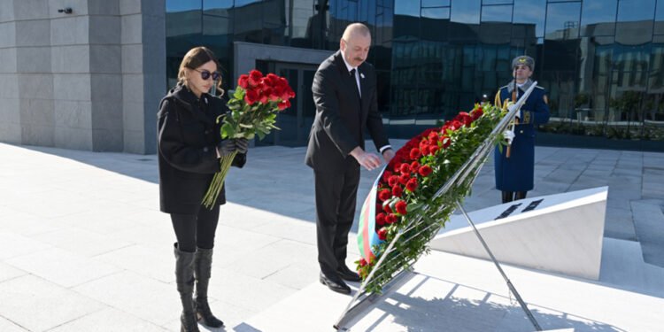 İlham Əliyev Xocalı Soyqırımı Memorialının açılışında iştirak etdi - FOTOLAR