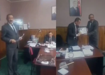 Gədəbəydə məmura müəmmalı mükafat təqdim olundu - VİDEO