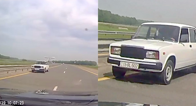 Cəlilabadda "VAZ" sürücüsü qarşıdan gələnləri təhlükəyə atdı - ÖZBAŞINALIQ - VİDEO