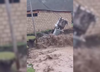 Qusarda sel transformatoru belə apardı – VİDEO
