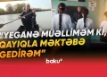 34 ildir nümunəvi fəaliyyəti ilə seçilən müəllim: "Az qalır ki, qayıq çevrilsin" - VİDEO