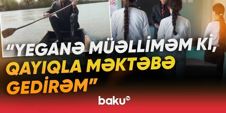 34 ildir nümunəvi fəaliyyəti ilə seçilən müəllim: "Az qalır ki, qayıq çevrilsin" - VİDEO