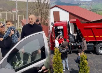 Prezident balaca Ayazın ailəsinə "Kamaz" hədiyyə etdi - VİDEO