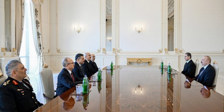 Türkiyənin daxili işlər naziri İlham Əliyevin qəbulunda - FOTOLAR