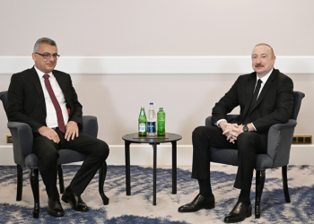 Prezident həmkarı ilə görüşdü - FOTOLAR