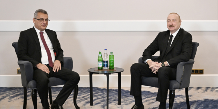 Prezident həmkarı ilə görüşdü - FOTOLAR