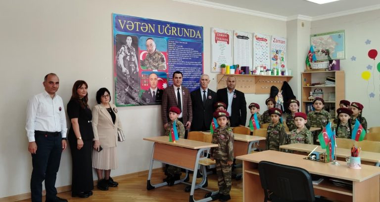 Şəhid mayorun xatirəsi məktəbdə anıldı – FOTOLAR