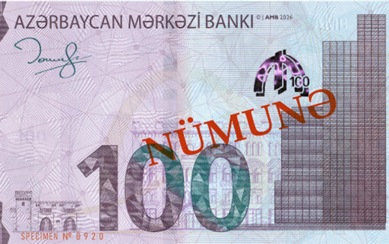 Yeni 100 manatlıqlar tədavüldə – Taleh Kazımovun imzası ilə