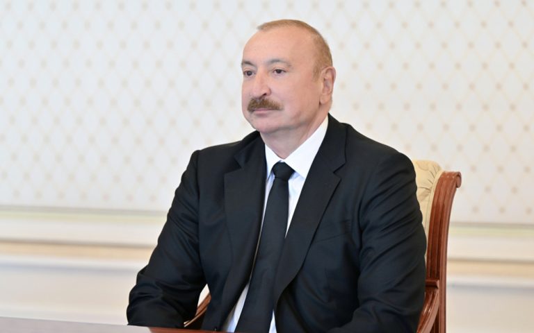 Prezident beynəlxalq qurumların rəhbər şəxslərini qəbul etdi – FOTOLAR