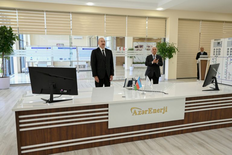 Prezident  “Yeni Səngəçal” yarımstansiyasının açılışında iştirak etdi – FOTOLAR