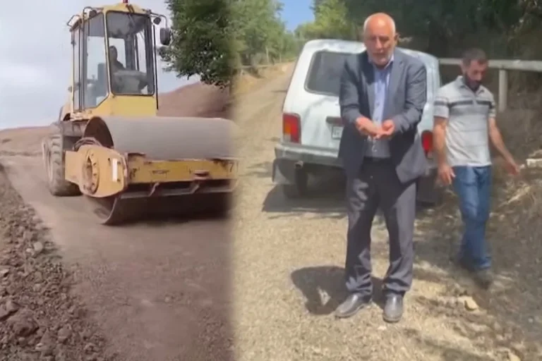 Lerikdə 25 min manata çəkilən yol 3 gün sonra dağıldı – VİDEO