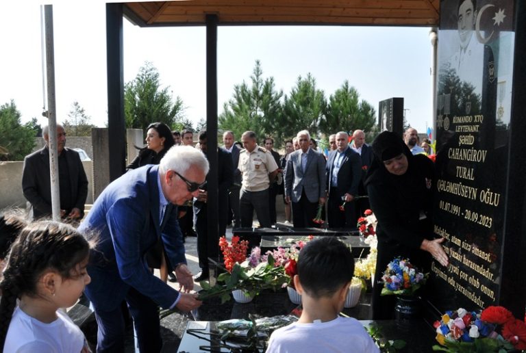 Pirallahıda şəhid Tural Cahangirovun xatirəsi yad edildi – FOTOLAR