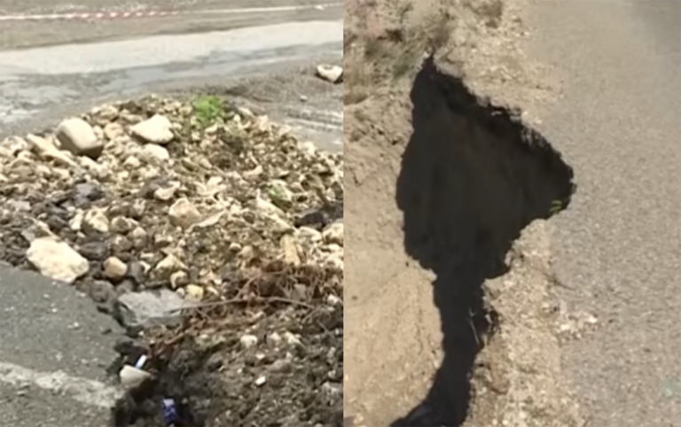 Quba-Xınalıq yolu çökdü – VİDEO