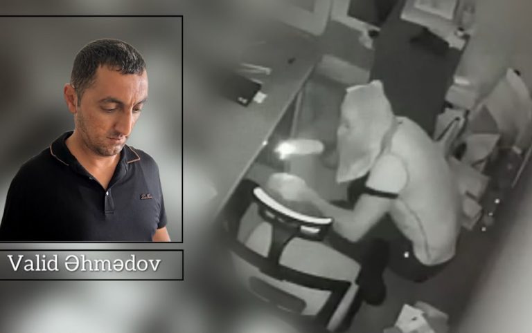 Mağazadan 20 min oğurlayan maskalı şəxs tutuldu – FOTO