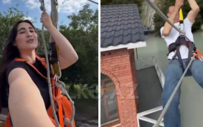 Həmin “zipline”da avqustda da ciddi problem olubmuş – VİDEO
